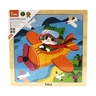 Viga drvene puzzle avion - 9 kom