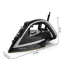 TEFAL pegla na paru FV8062E0; Puregliss Shady & Black, 3000 W