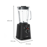 TEFAL blender BL87G831 PerfectMix; blender velike brzine + bočica za ponijeti, 1200 W; 1,5 lit