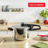 Tefal ekspres lonac P2580701 Secure Trendy 6 lit. Aqua Blue