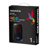 ADATA Eksterni hard disk 512 GB SE770G Black RGB 1TB USB Type C