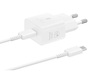 Samsung 25W brzi punjač, USB-C Power Adapter, EP-T2510XWEGEU, Bijeli (kabel uključen)