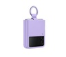 Maska za Samsung Galaxy Z Flip4, EF-PF721TVEGWW, Silicone Cover with Ring Bora Purple