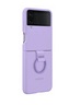 Maska za Samsung Galaxy Z Flip4, EF-PF721TVEGWW, Silicone Cover with Ring Bora Purple