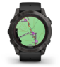 GARMIN Fenix 7X PRO Sapphire SOLAR, Tamnosivi titanijski s DLC slojem i crnim remenom, 51mm, pametni sat, 010-02778-11
