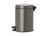Brabantia Newicon Pedal kanta za smeće 3l, platina 113246