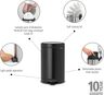 Brabantia Newicon Pedal kanta za smeće 12l, mat crna 113742
