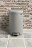 Brabantia Newicon Pedal kanta za smeće 12l, concrete grey 119149, metalizirani premaz