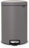Brabantia Newicon Pedal kanta za smeće 20l, siva 119163, metalizirani premaz