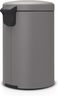 Brabantia Newicon Pedal kanta za smeće 20l, siva 119163, metalizirani premaz