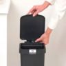 Brabantia Stepup Pedal kanta za smeće 10l, tamno siva 800344