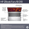 Laptop HP ZBook Fury G10, 62W72EA, 16 WUXGA IPS 400nits, Intel Core i7-13700HX, 32GB DDR5 RAM, 1TB SSD, NVIDIA RTX 2000 8GB, Backlit KB, Windows 11 Pro