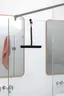 Brabantia ReNew tuš brisač s kukom za vrata, tamnosiva, 280160