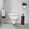 Brabantia ReNew držač toalet papira s poklopcem, mat crna, 108600