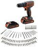 Black & Decker akumulatorska bušilica sa priborom BDCDC18BAFC