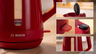 BOSCH kuhalo za vodu TWK1M124 MyMoment 1.7 lit.; 2400 W; Prekriveni grijač; Crvena