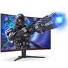 AOC monitor C32G2ZE/BK gaming zakrivljeni, 32, FullHD, VA, 300cd/m2, AMD FreeSync Premium, HDMI, DP, 240Hz, 1ms