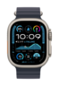 Apple Watch Ultra 2 v2 Cellular 49mm Natural Titanium Case Navy Ocean Band
