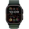 Apple Watch Ultra 2 v2 Cellular 49mm Black Titanium Case Dark Green Alpine Loop - Large