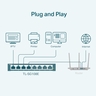 TP-Link switch TL-SG108E 8-Port Gigabit Easy Smart Switch, 8 x 10/100/1000Mbps RJ45 ports, MTU/Port/Tag-based VLAN