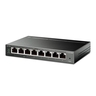 TP-Link switch TL-SG108PE 8-Port Gigabit Desktop PoE+ Easy Smart Switch, 8 Gigabit RJ45 ports including 4 PoE+ ports