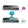 TP-Link switch TL-SG108PE 8-Port Gigabit Desktop PoE+ Easy Smart Switch, 8 Gigabit RJ45 ports including 4 PoE+ ports