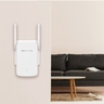 Mercusys ME30 AC1200 Wi-Fi Range Extender, 300 Mbps at 2.4 GHz + 867 Mbps at 5 GHz, 1 x 10/100 LAN, 2× Fixed External Antennas
