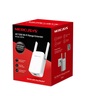 Mercusys ME30 AC1200 Wi-Fi Range Extender, 300 Mbps at 2.4 GHz + 867 Mbps at 5 GHz, 1 x 10/100 LAN, 2× Fixed External Antennas