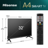Hisense LED televizor 32A4N, HD, Smart TV, VIDAA Smart OS, DTS Virtual X, Dolby Audio **MODEL 2024**