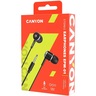 CANYON Slušalice sa mikrofonom, Crne, CNE-CEPM01B, 1.2m kabel
