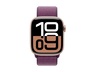 Apple Watch S10 GPS 46mm Rose Gold Aluminium Case Plum Sport Loop