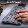 LOGITECH miš i tastatura Signature Slim Combo MK950 bežični set sivi US layout