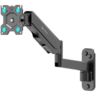 ONKRON TV Monitor Wall Mount Bracket for 13” – 34” Screens Full Motion with Gas Spring, Black
