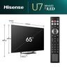 Hisense ULED Mini LED televizor 65U7NQ, 4K Ultra HD, Smart TV, VIDAA U7.6, Quantum Dot Colour, 144Hz Game Mode Pro, Mini-LED Full Array Local Dimming, Crni   **MODEL 2024**