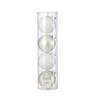 Edelman Kuglice za bor 10cm set 4/1 bijela, staklo