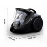 ROWENTA usisivač bez vrećice RO3725EA Compact Power™ Cyclonic 750 W, kapacitet 1.5 L
