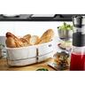 GEFU košara za hljeb 33661 brunch bijela ovalna