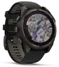 GARMIN Fenix 8 Solar Sapphire pametni sat, 47 mm, Titanium Black, sivi remen, 010-02906-11