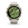 GARMIN Fenix 8 AMOLED Sapphire pametni sat, 43 mm, Sapphire, zlatno/sivi remen, 010-02903-11