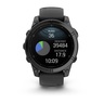 GARMIN Fenix 8 E AMOLED pametni sat, 47 mm,  Slate Gray Steel, crni remen, 010-03025-01