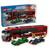 LEGO City Kamion za F1 s autima RB20 i AMR24 za F1 60445