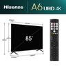 Hisense LED televizor 85A6N, 4K Ultra HD, Smart TV, VIDAA Smart OS, Direct Full Array, DTS Virtual X, Dolby Vision HDR **MODEL 2024**
