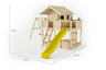 Fungoo drveno dječje igralište SUNSHINE s toboganom, set