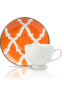 Porland  Morocco šoljica i tabak za čaj, narandžasta