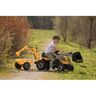 SMOBY dječji traktor Builder Max s bagerom i prikolicom na pedale