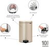 Brabantia Newicon Pedal kanta za smeće 20l, champagne 304460