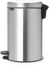Brabantia Newicon Pedal kanta za smeće 12l, mat inox 113604