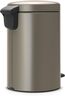 Brabantia Newicon Pedal kanta za smeće 12l, platina 113628