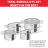 TEFAL set posuđa 8/1 Nordica H852S856