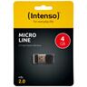 (Intenso) USB Flash drive 4GB Hi-Speed USB 2.0, Micro Line - ML4